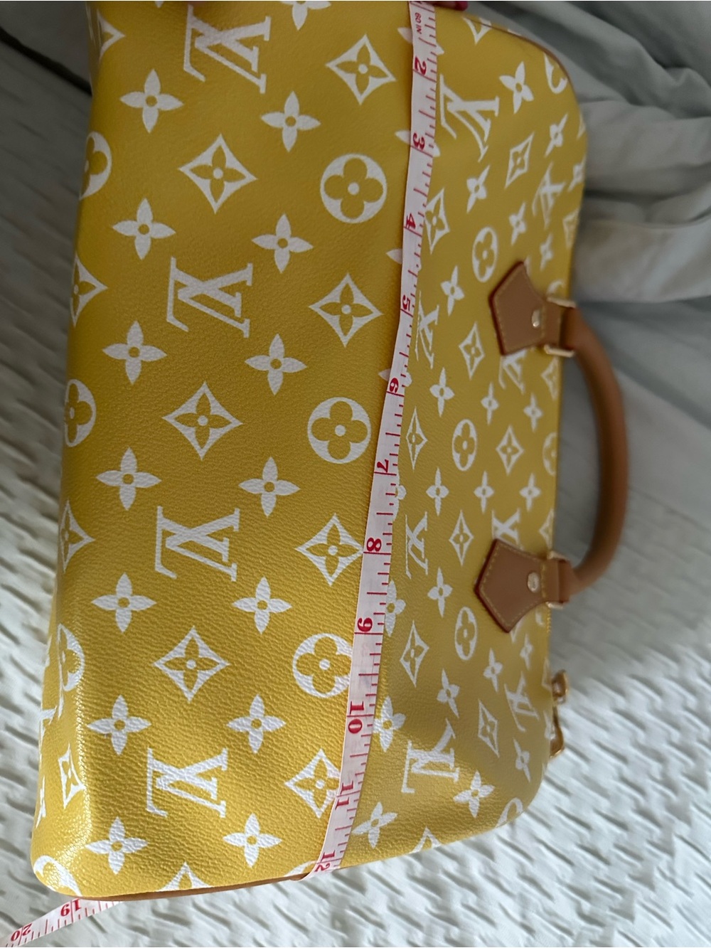Leather speedy Bag - yellow Not authentic - Picture 6 of 8